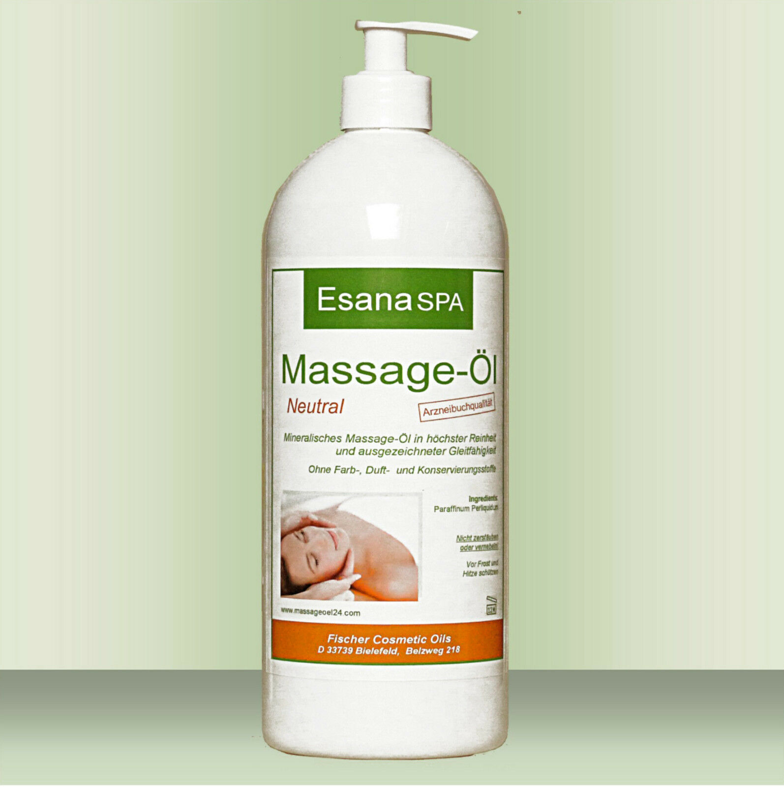 Esana Spa Massageöl Neutral Soft 1 Liter 1000ml F. Wellness & Therapie, + Pumpe